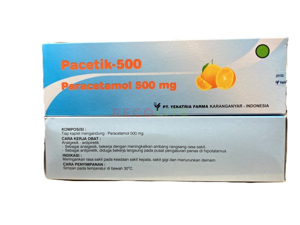 PACETIK 500MG BOX/100 TAB