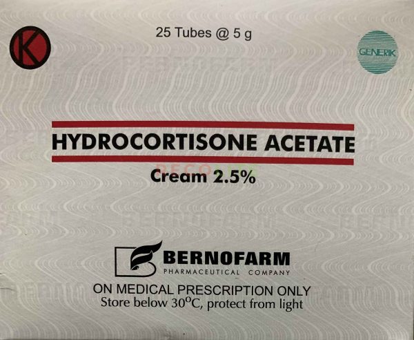 HIDROKORTISON 2,5% CR BERNO BOX/25