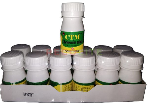 CTM 4MG POT/100 TAB