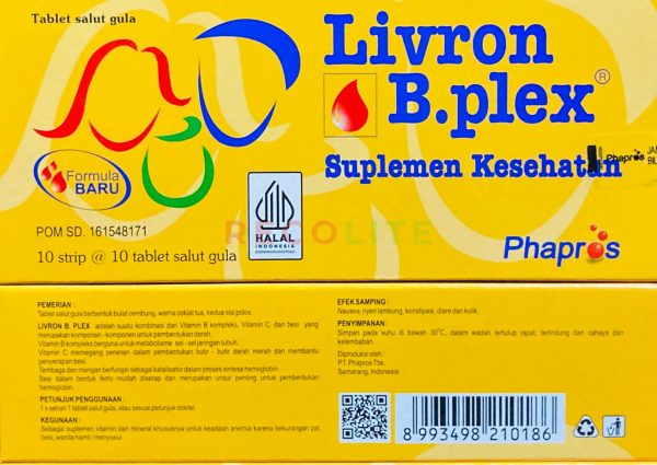 LIVRON B PLEX  BOX/100 TAB