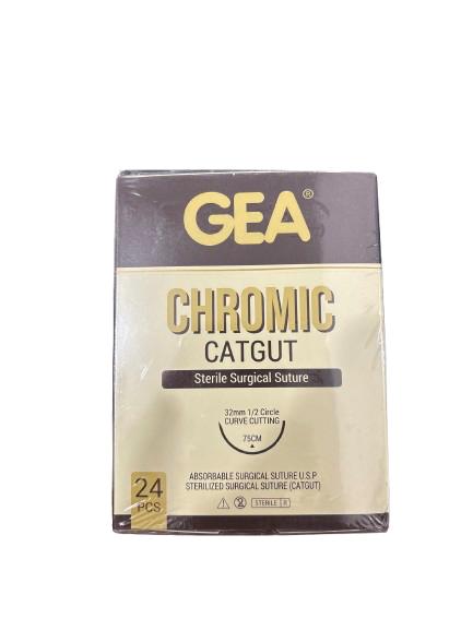 CATGUT CHROMIC 3/0 + J GEA BOX/24 PCS